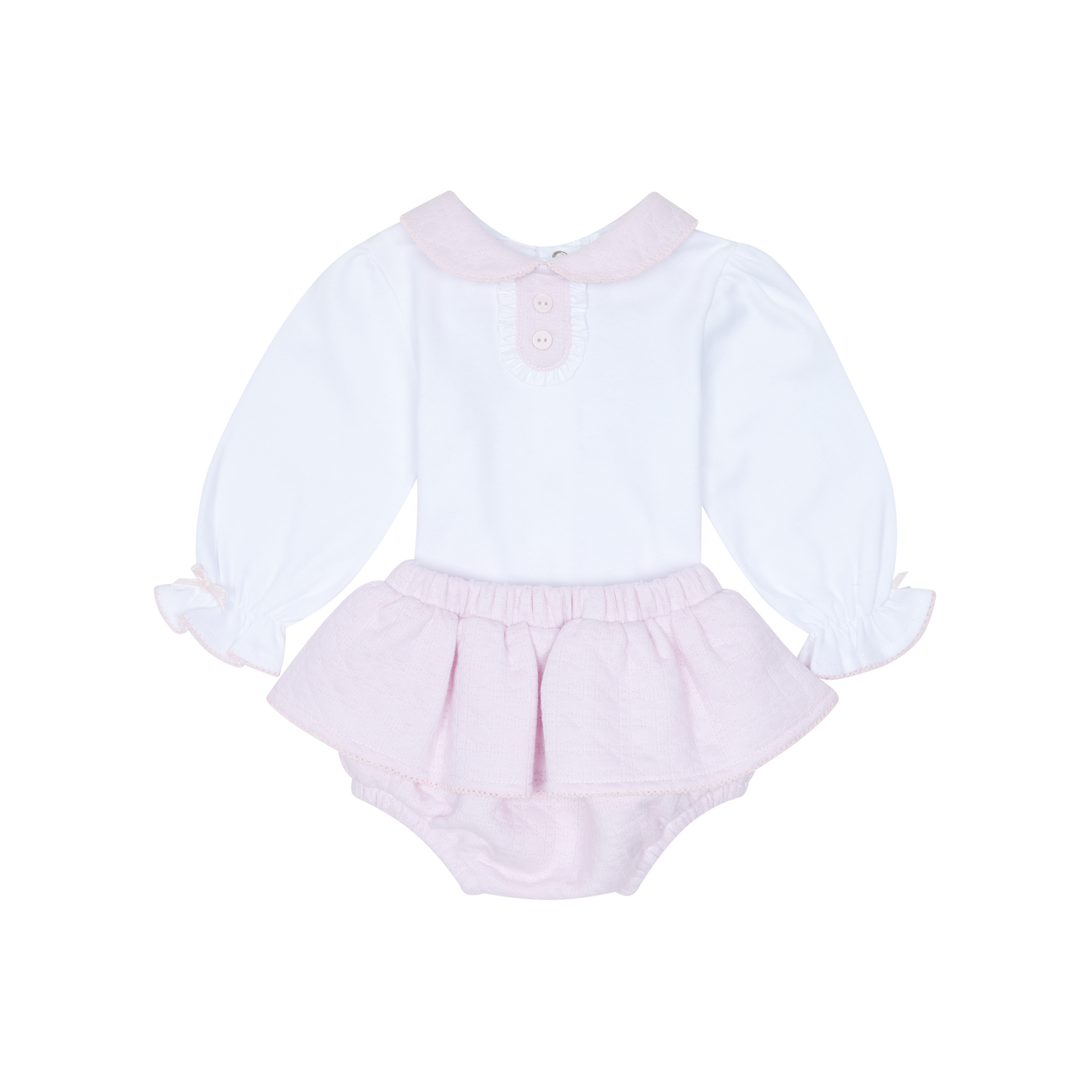 Deolinda Pink Collar Frill Knick Set