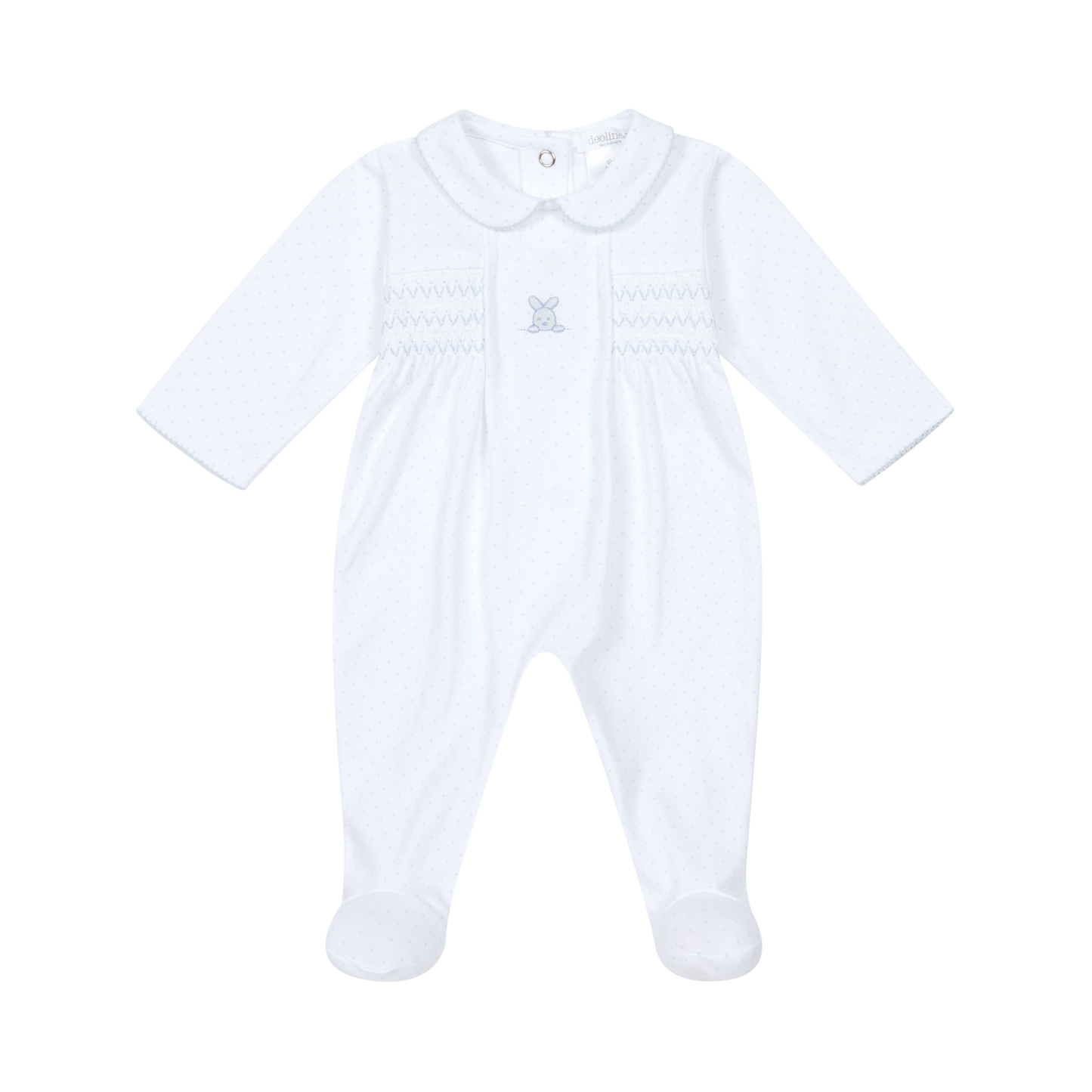 Deolinda Blue Polka Babygrow Boxset