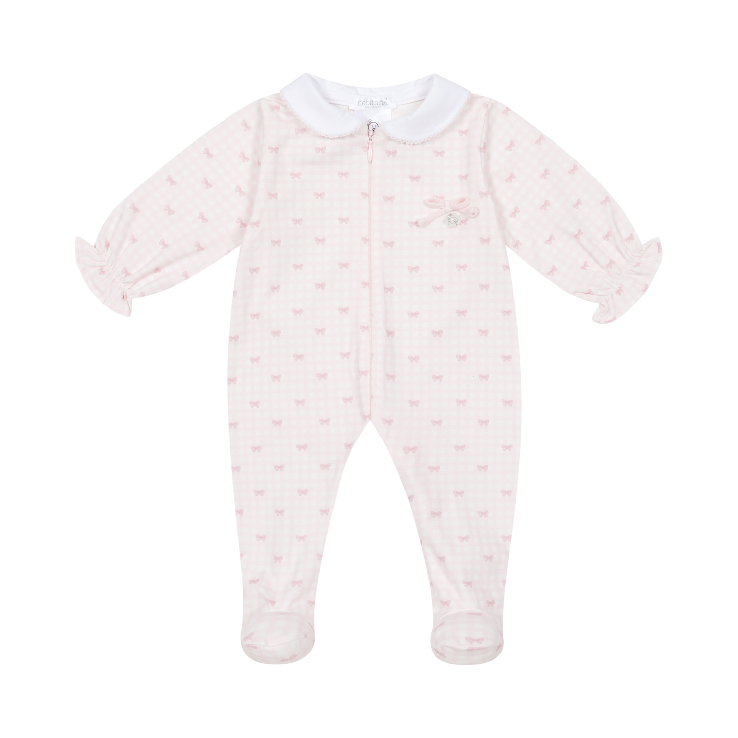 Deolinda Pink Bow Print Babygrow Boxset