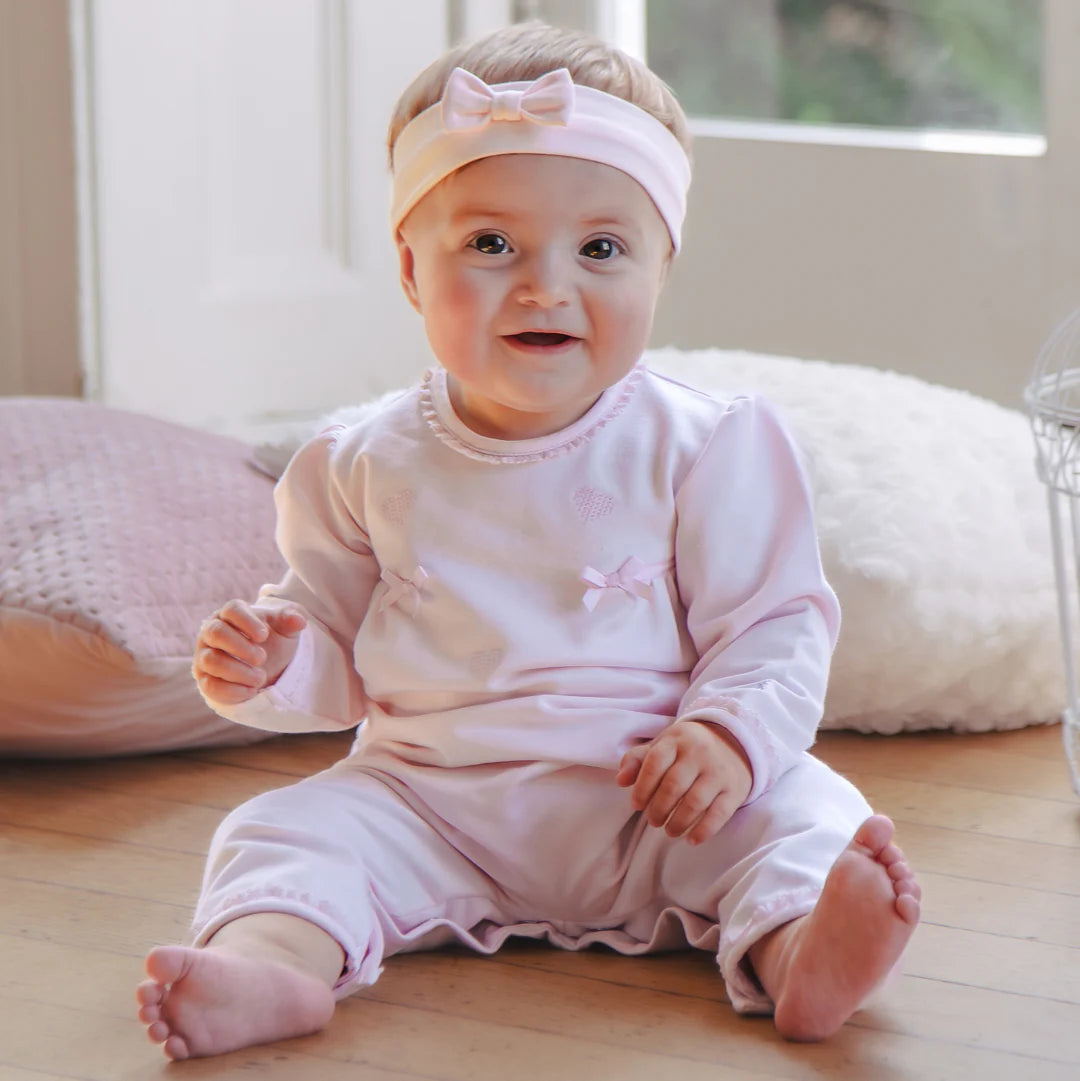 Emile et Rose Lily Pink Romper & Headband