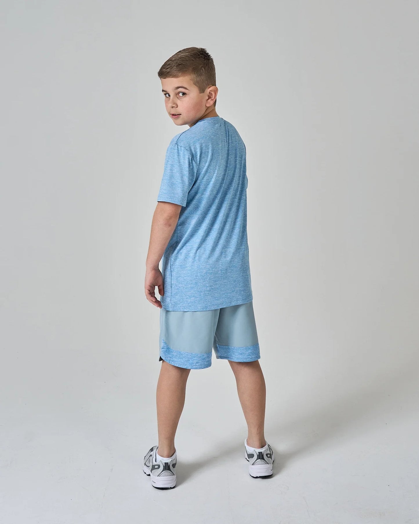 Frequency Baby Blue Short Set