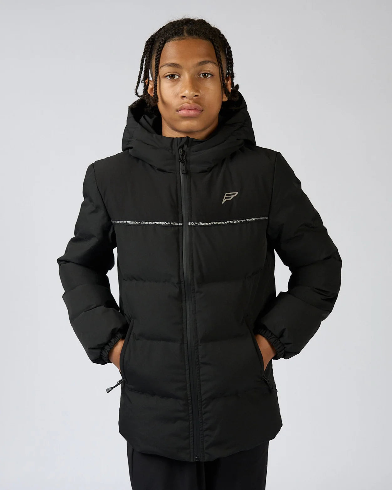 Frequency Junior Black Ascend Puffer Jacket