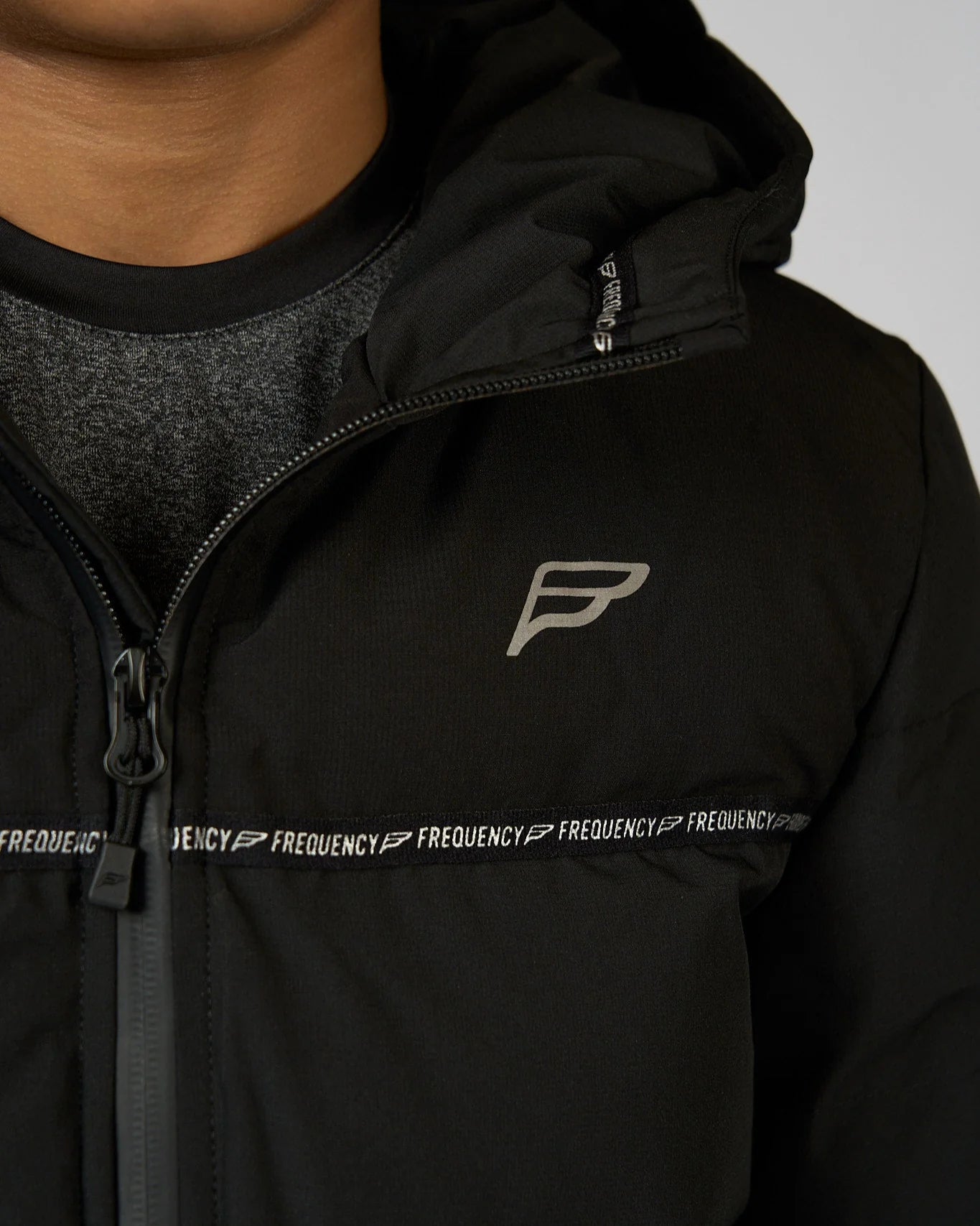 Frequency Junior Black Ascend Puffer Jacket