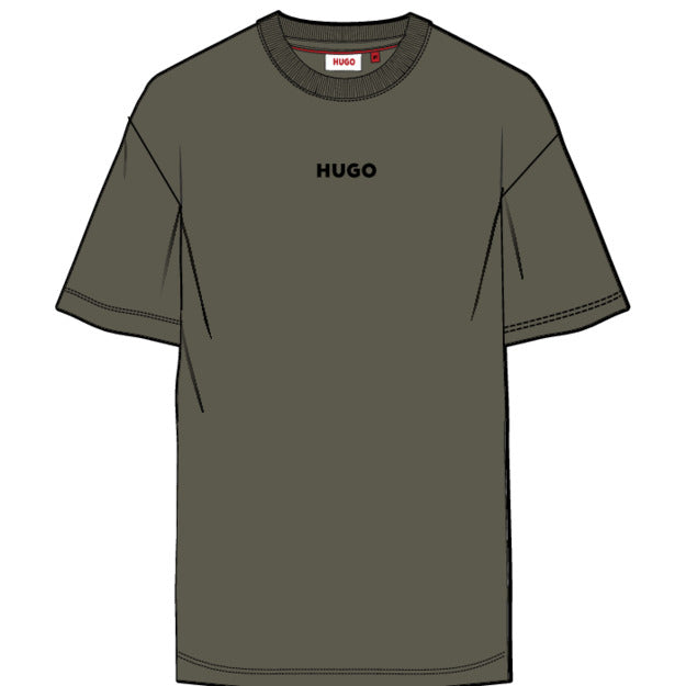 HUGO Khaki Short Sleeve T-Shirt