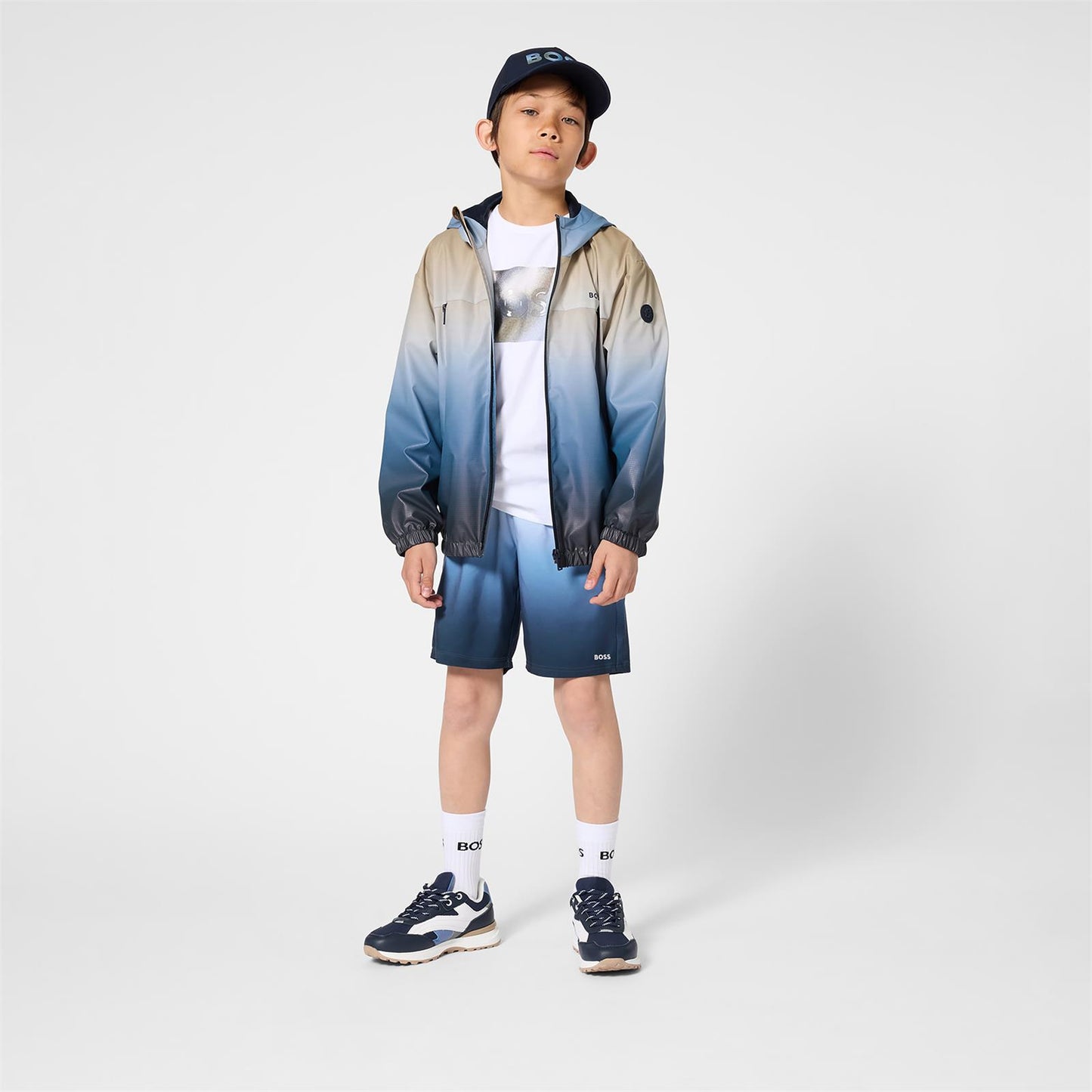 BOSS Blue Ombre Windbreaker