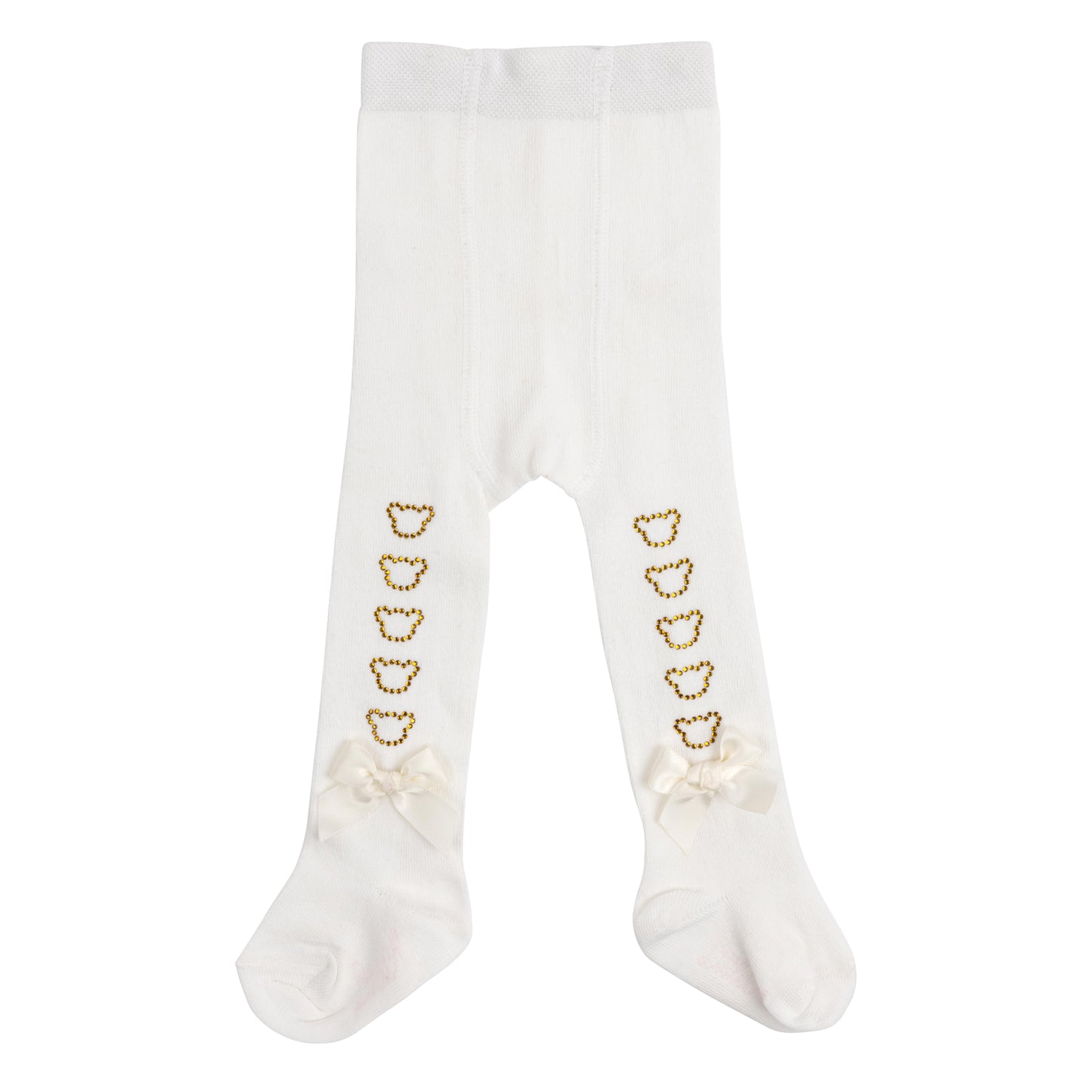 Little A Gladys White Tights