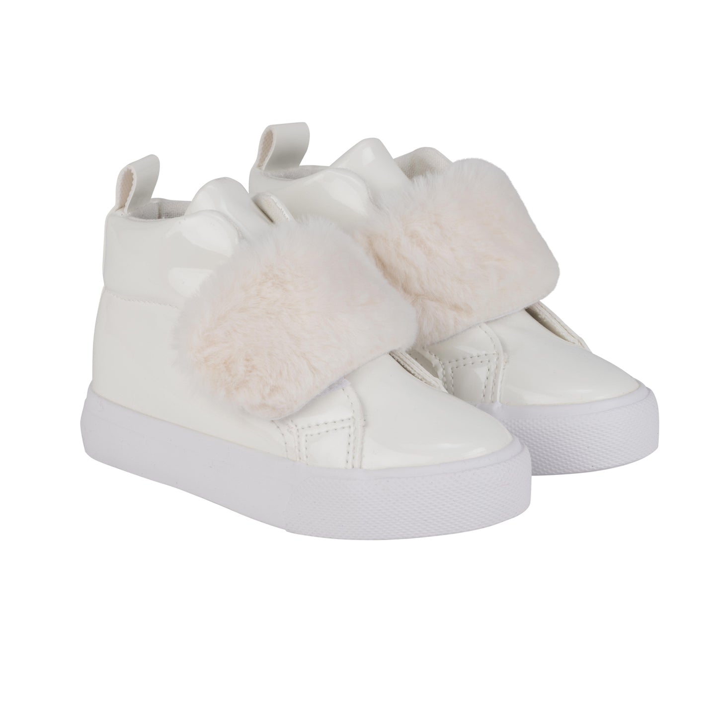 Little A Furever White Hi Tops
