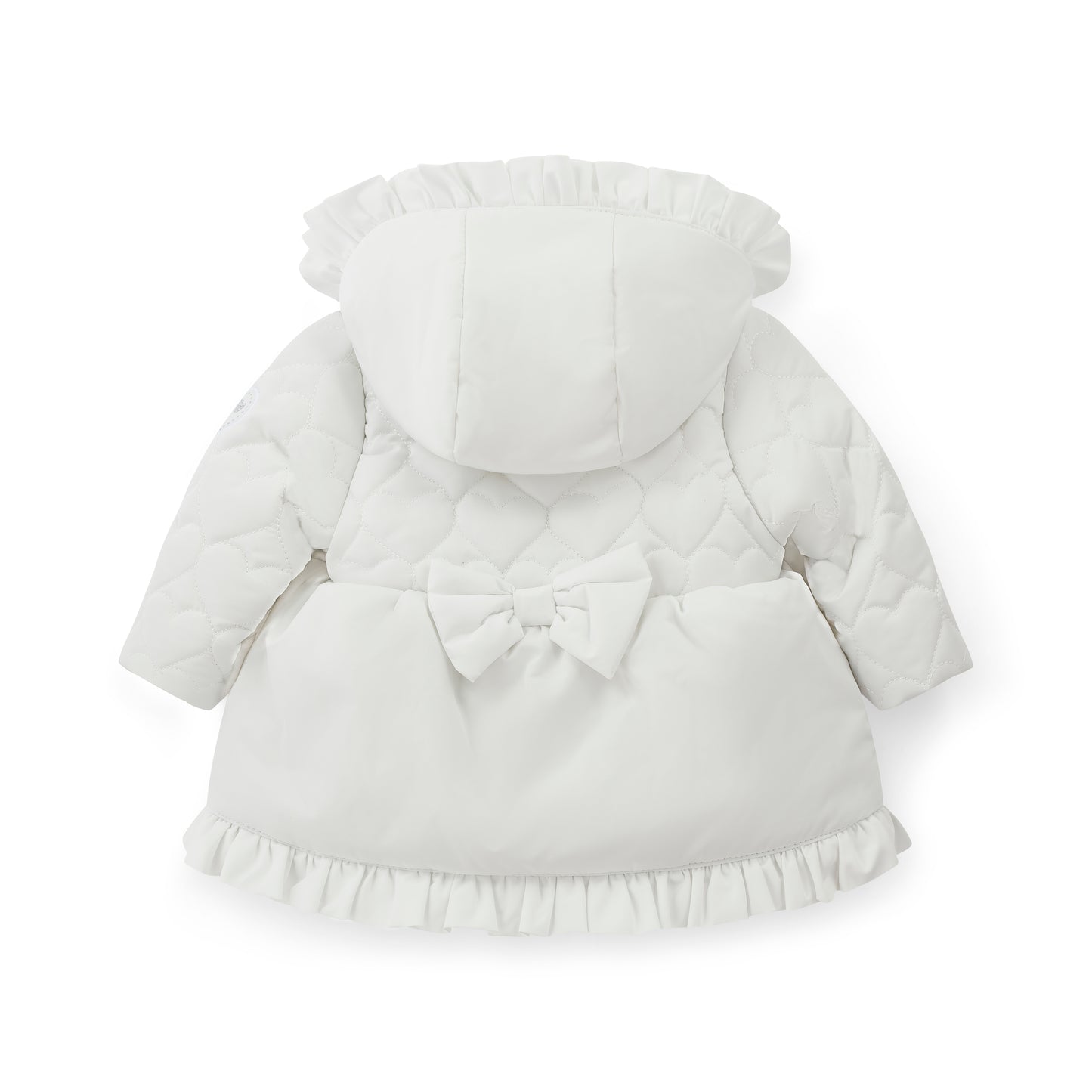Little A Kaia White Heart Coat