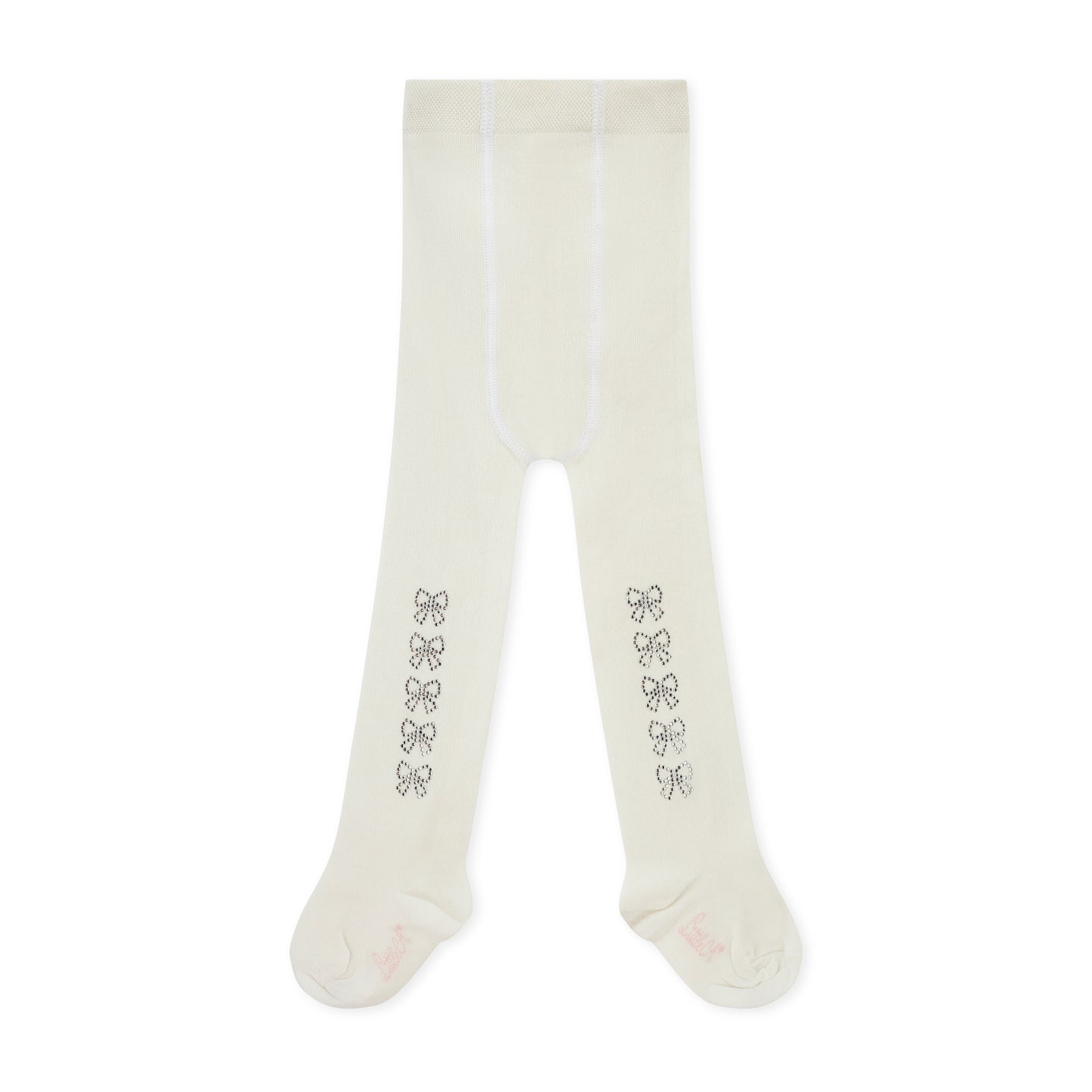 Little A Kerry White Diamante Tights