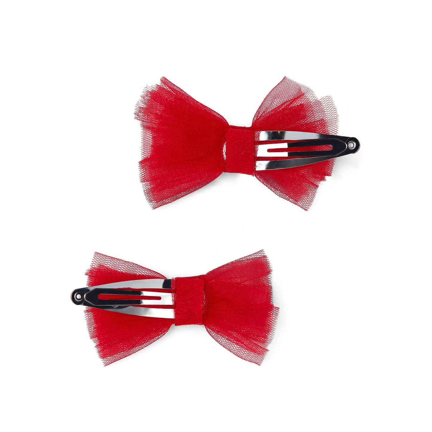 Little A Kaylee Red Tulle Hair Clips