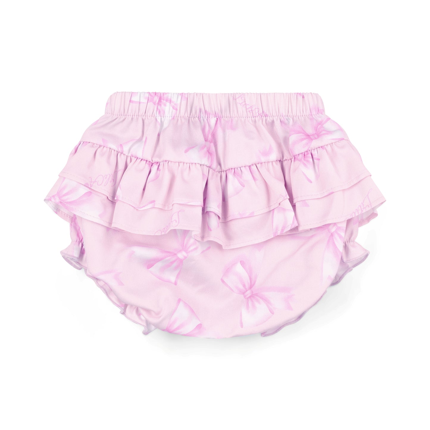 Little A Ocean Bow Print Jam Pants Set