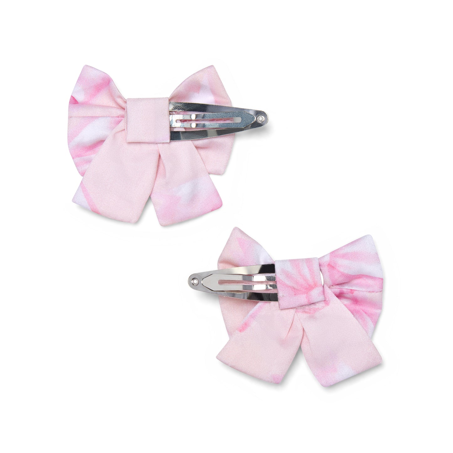 Little A Oria Pink Bow Print Hair Clips