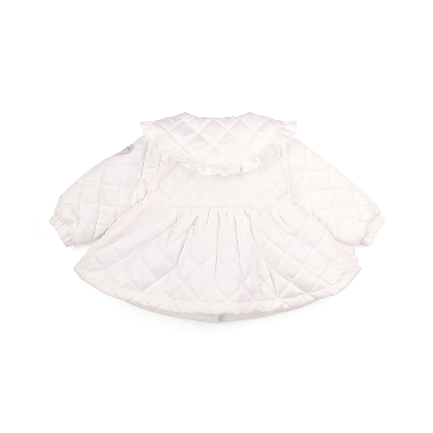 Little A Penelope White Quilted Jacket