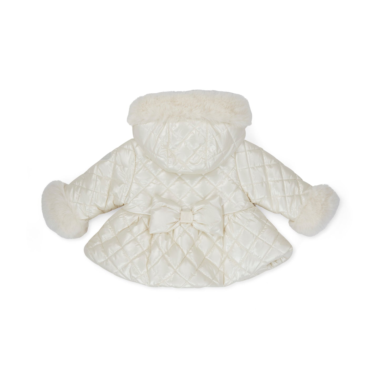 Little A Dolly White Quilted Coat