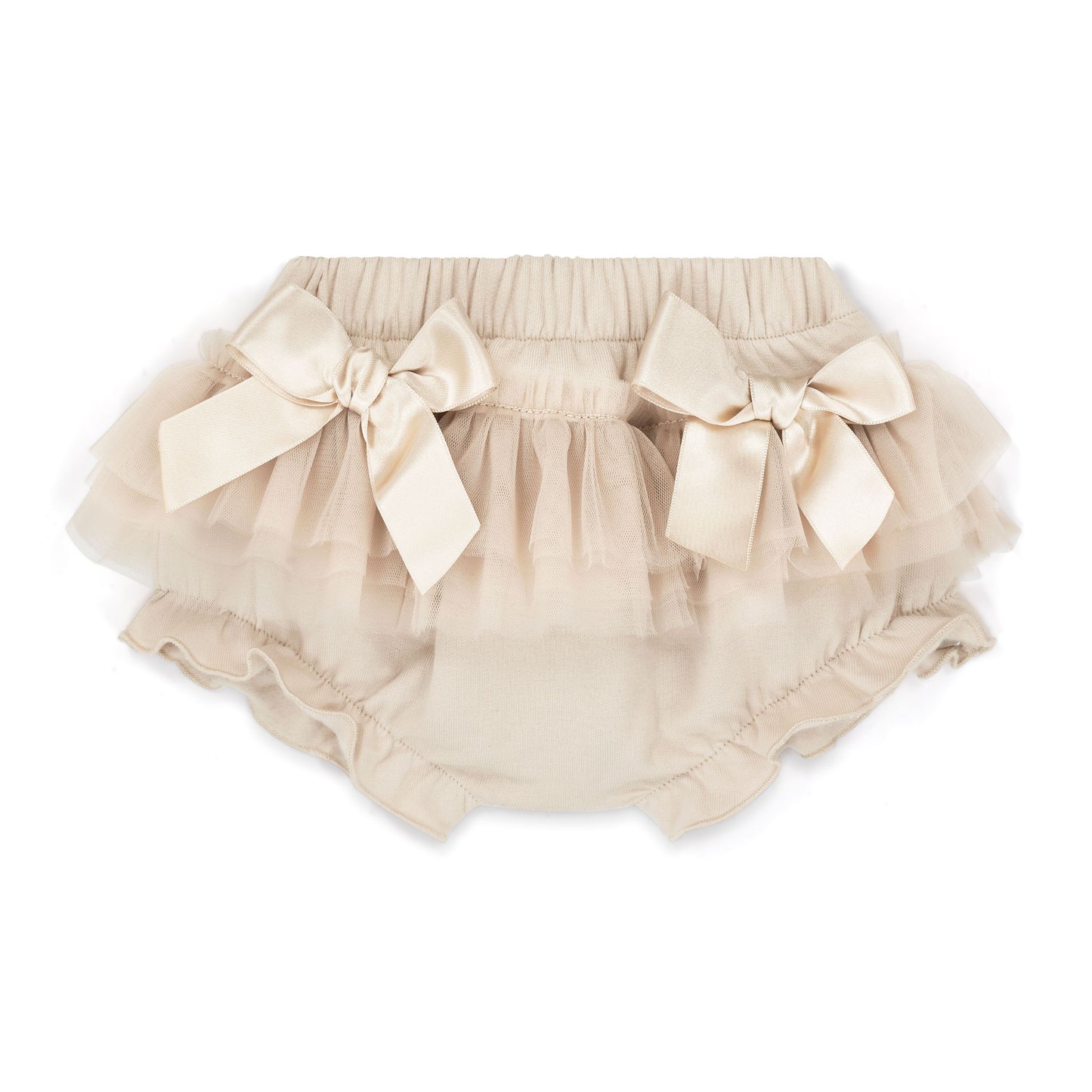 Little A Emelye Beige Tulle Jam Pant Set