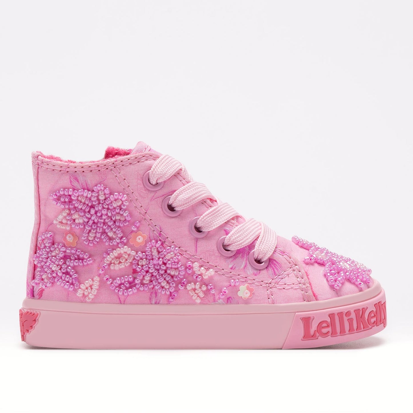 Lelli Kelly Brooke Pink Embellished Hi Tops