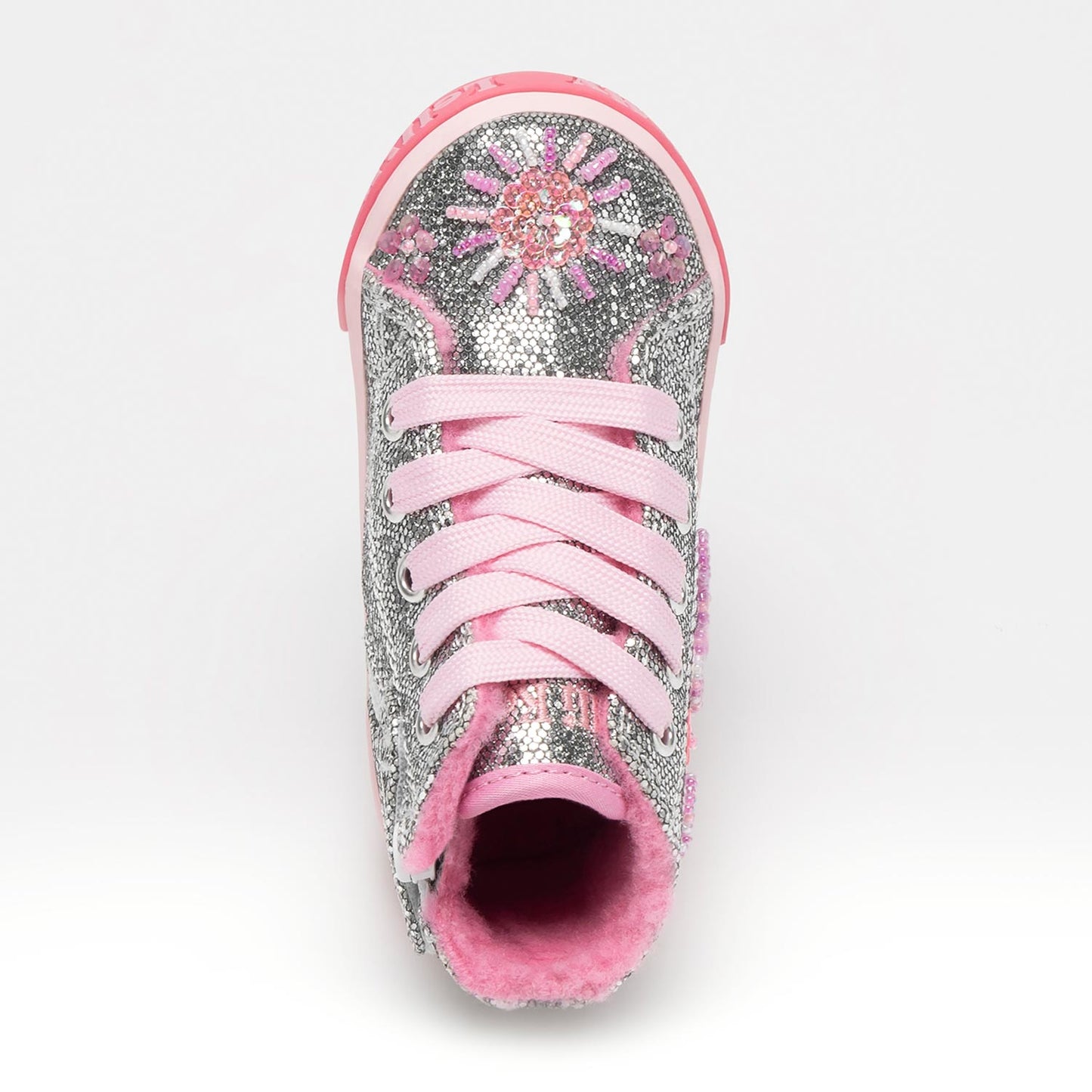 Lelli Kelly Dafne Silver Embellished Hi Tops