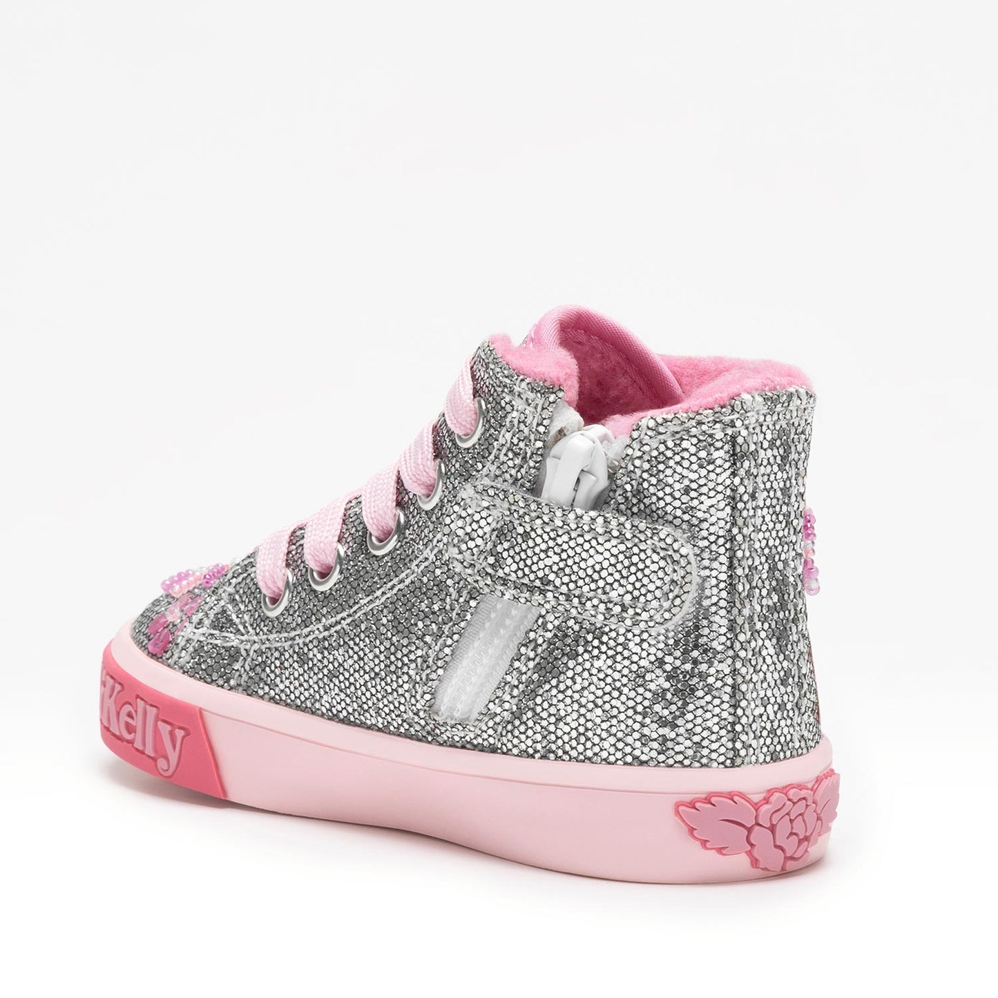 Lelli Kelly Dafne Silver Embellished Hi Tops