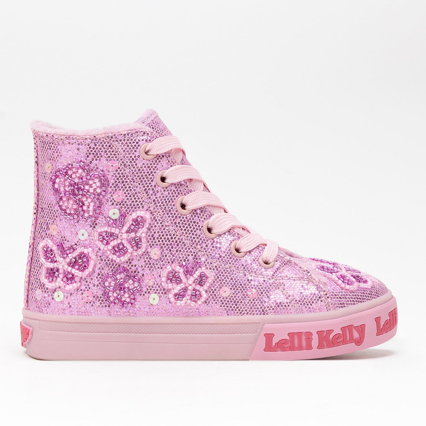 Lelli Kelly Taylor Pink Embellished Hi Tops
