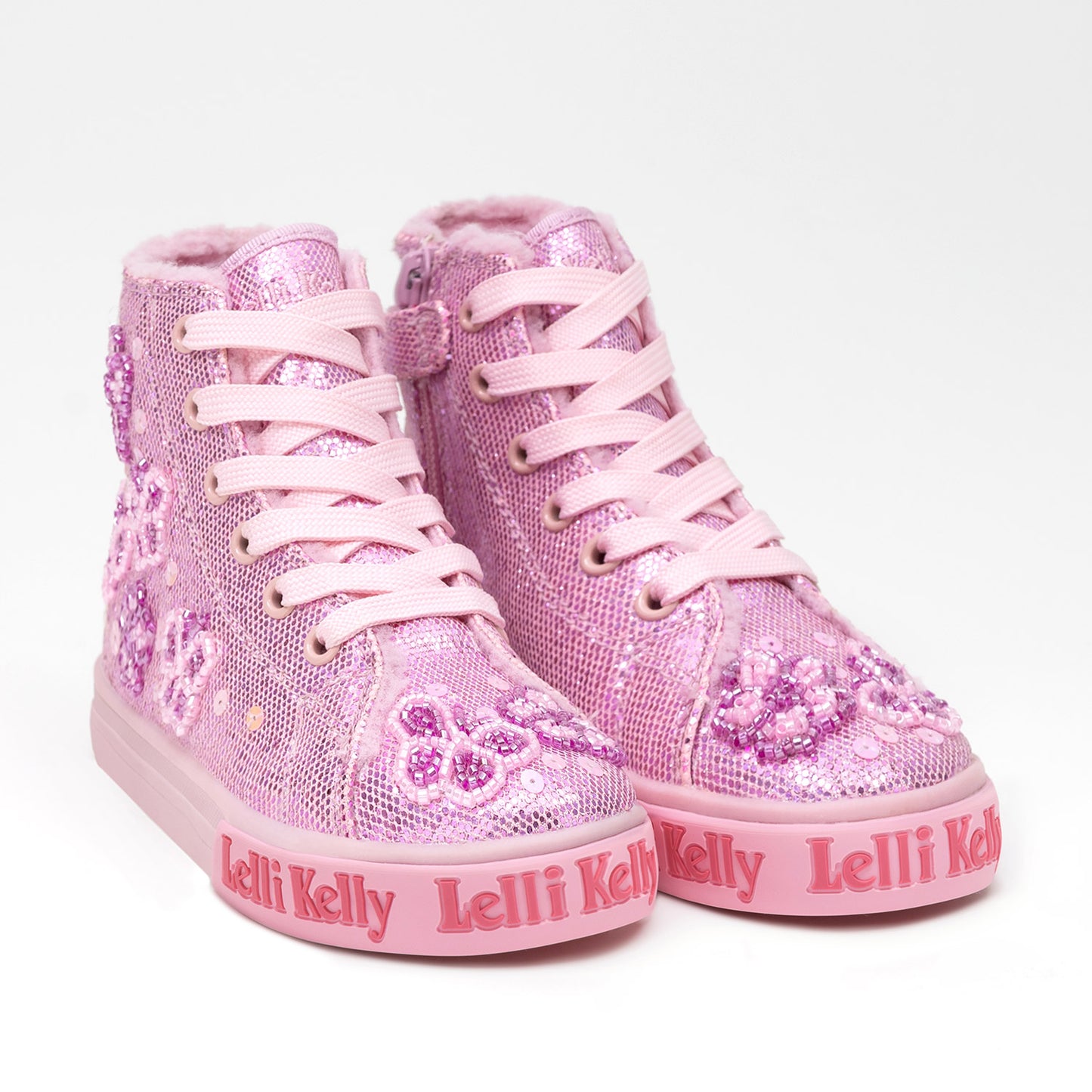 Lelli Kelly Taylor Pink Embellished Hi Tops