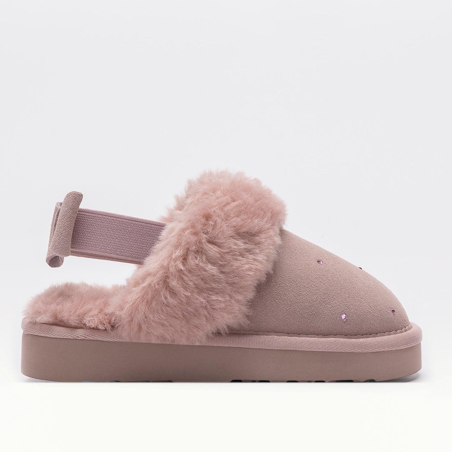 Lelli Kelly Sandra Pink Suede Diamante Slippers