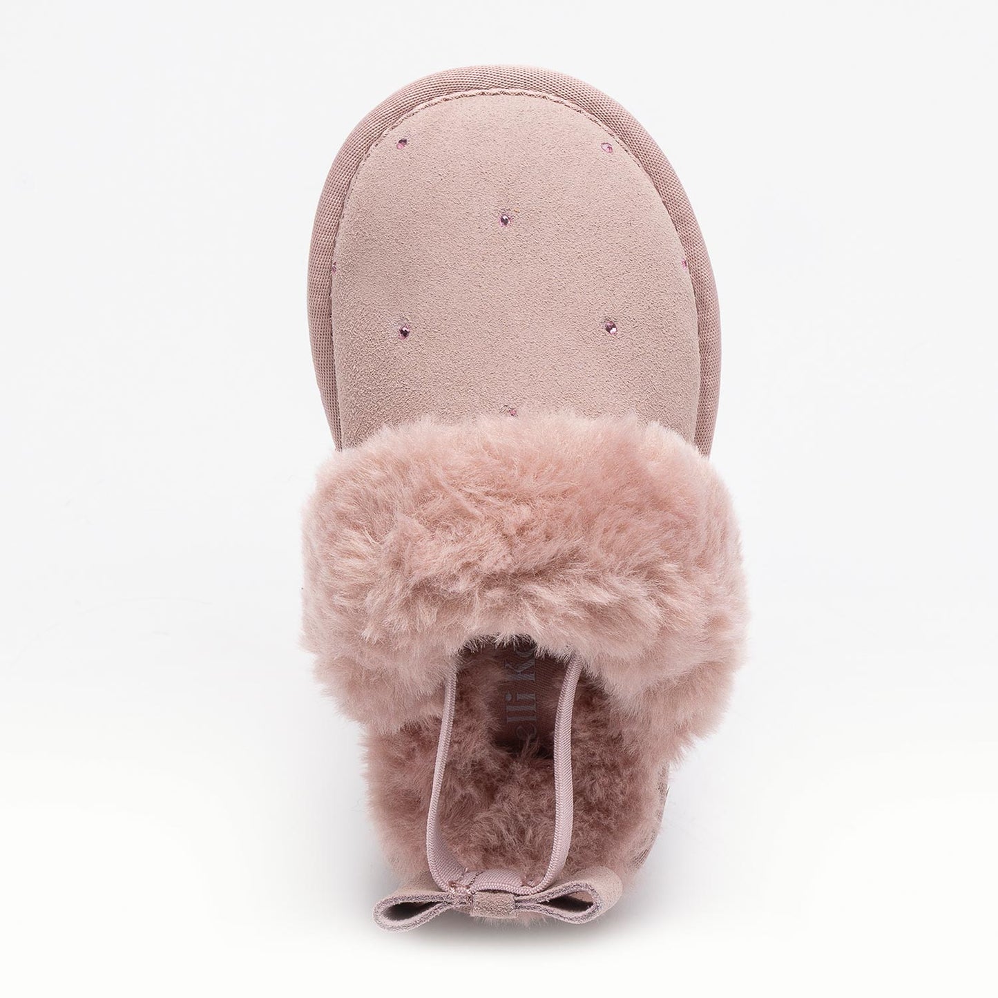Lelli Kelly Sandra Pink Suede Diamante Slippers