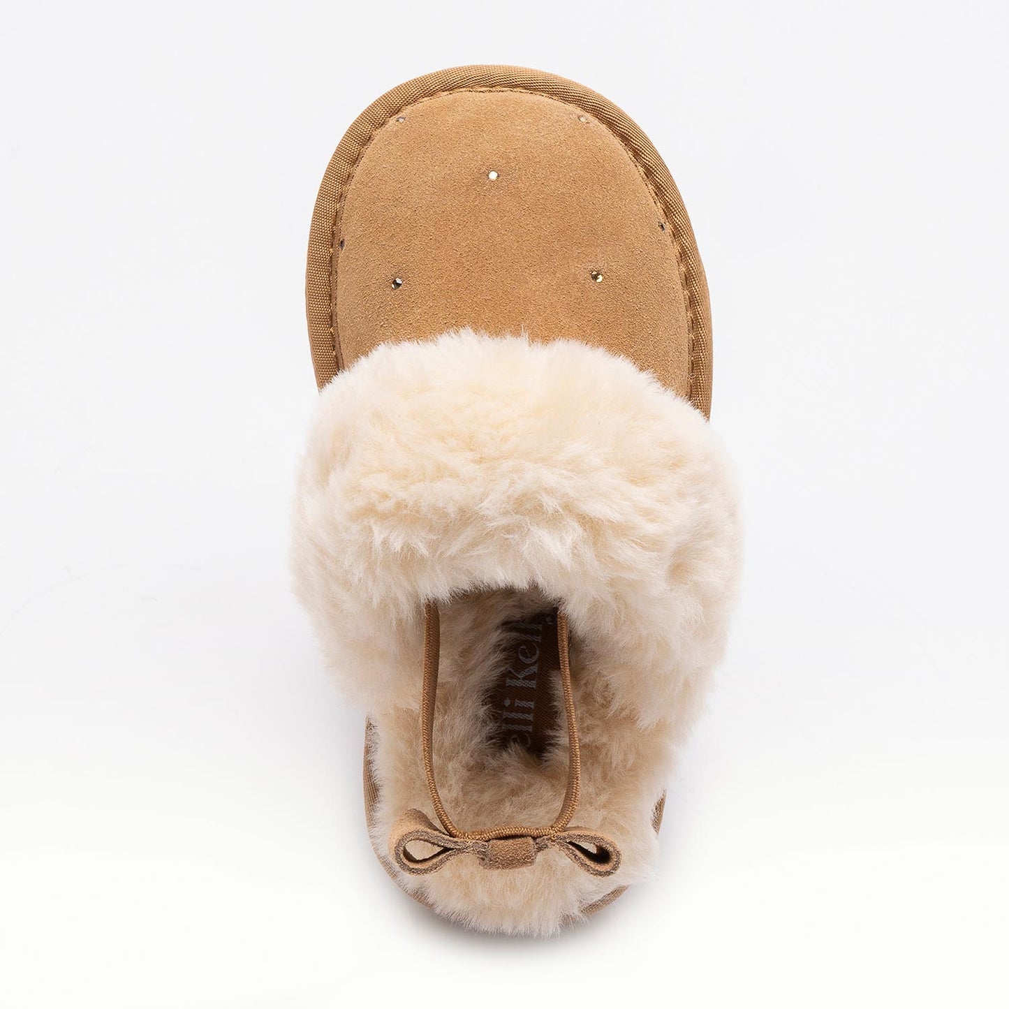 Lelli Kelly Sandra Chestnut Suede Diamante Slippers