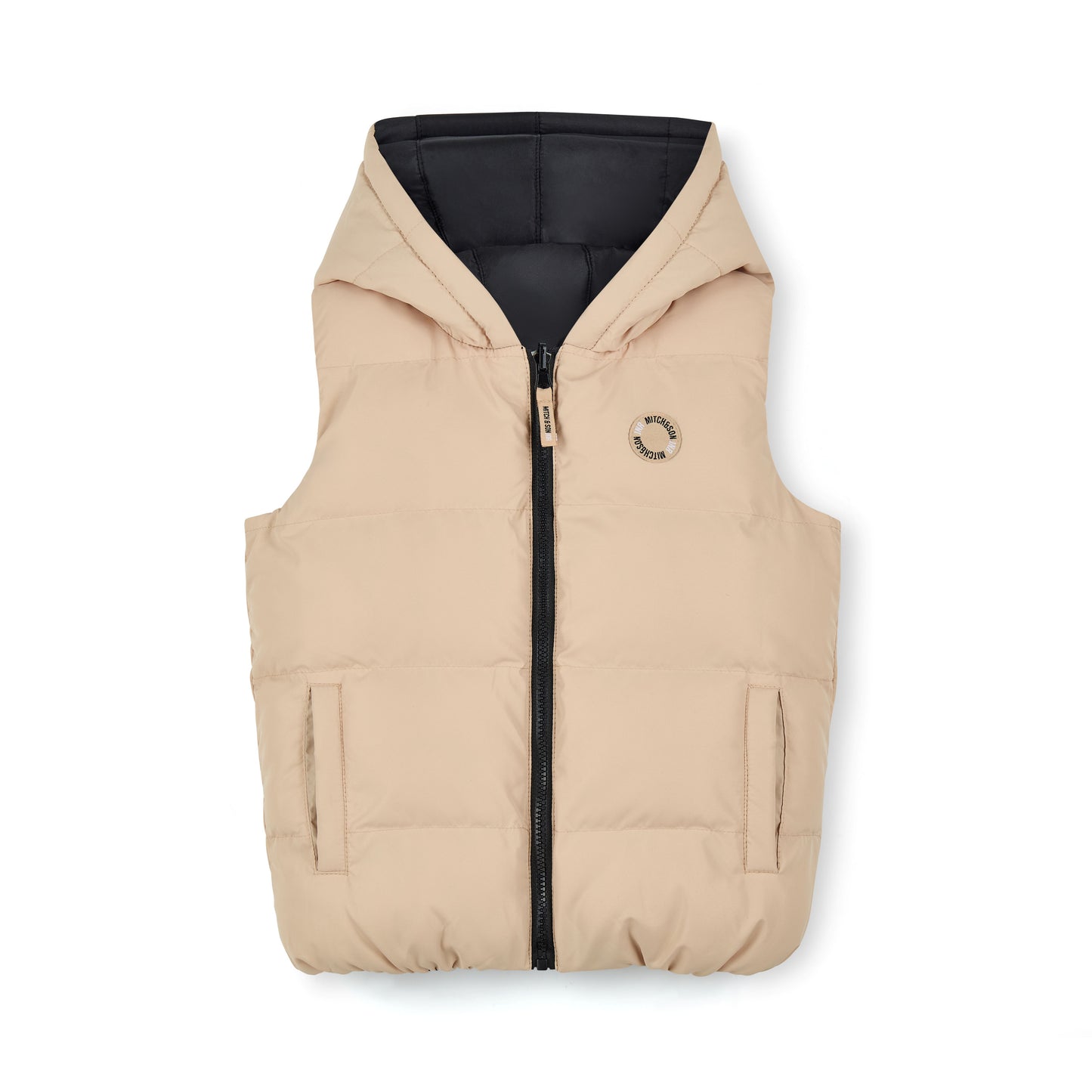Mitch & Son James Beige Reversible Gilet