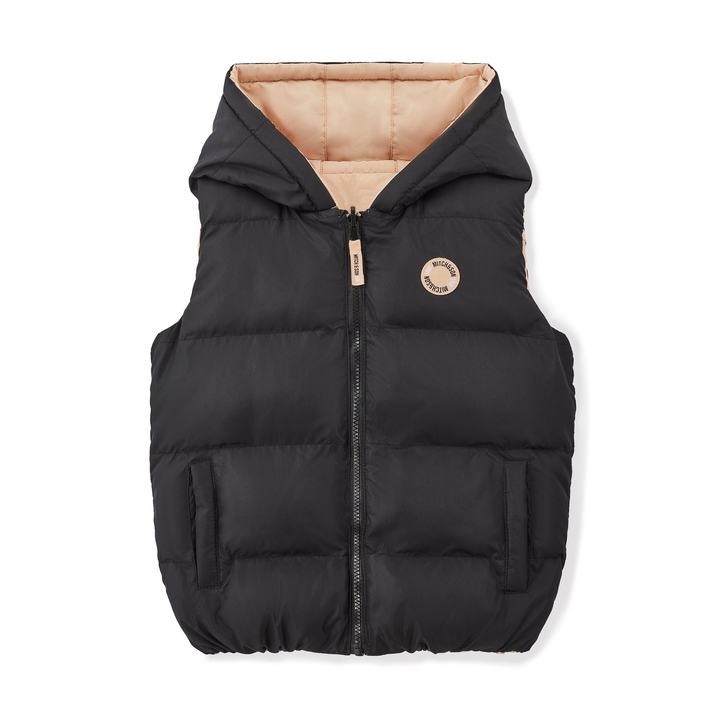 Mitch & Son James Beige Reversible Gilet