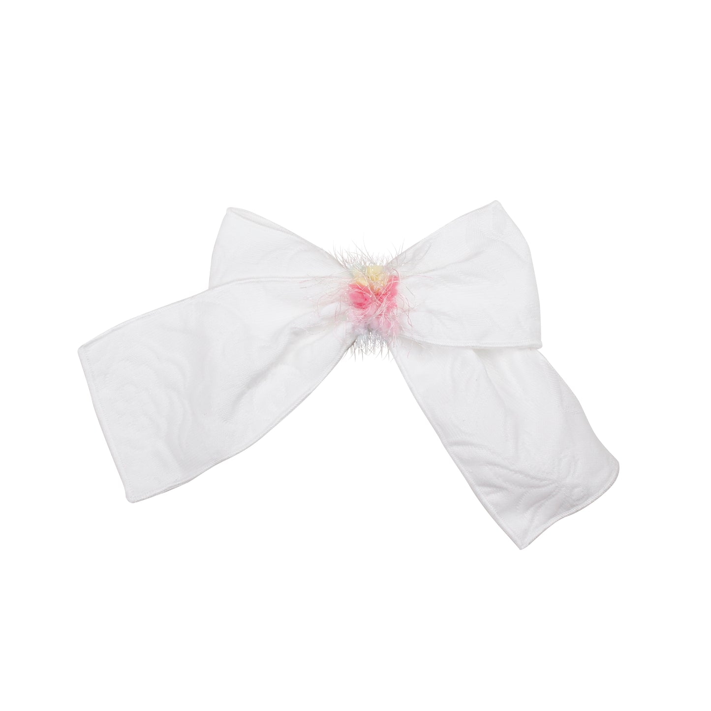 Naxos White & Multicolour Hairbow