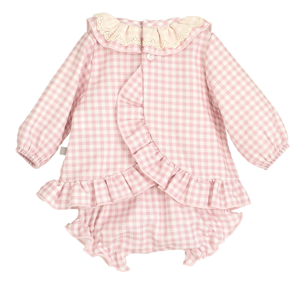 Calamaro Pink Check Bloomer Set