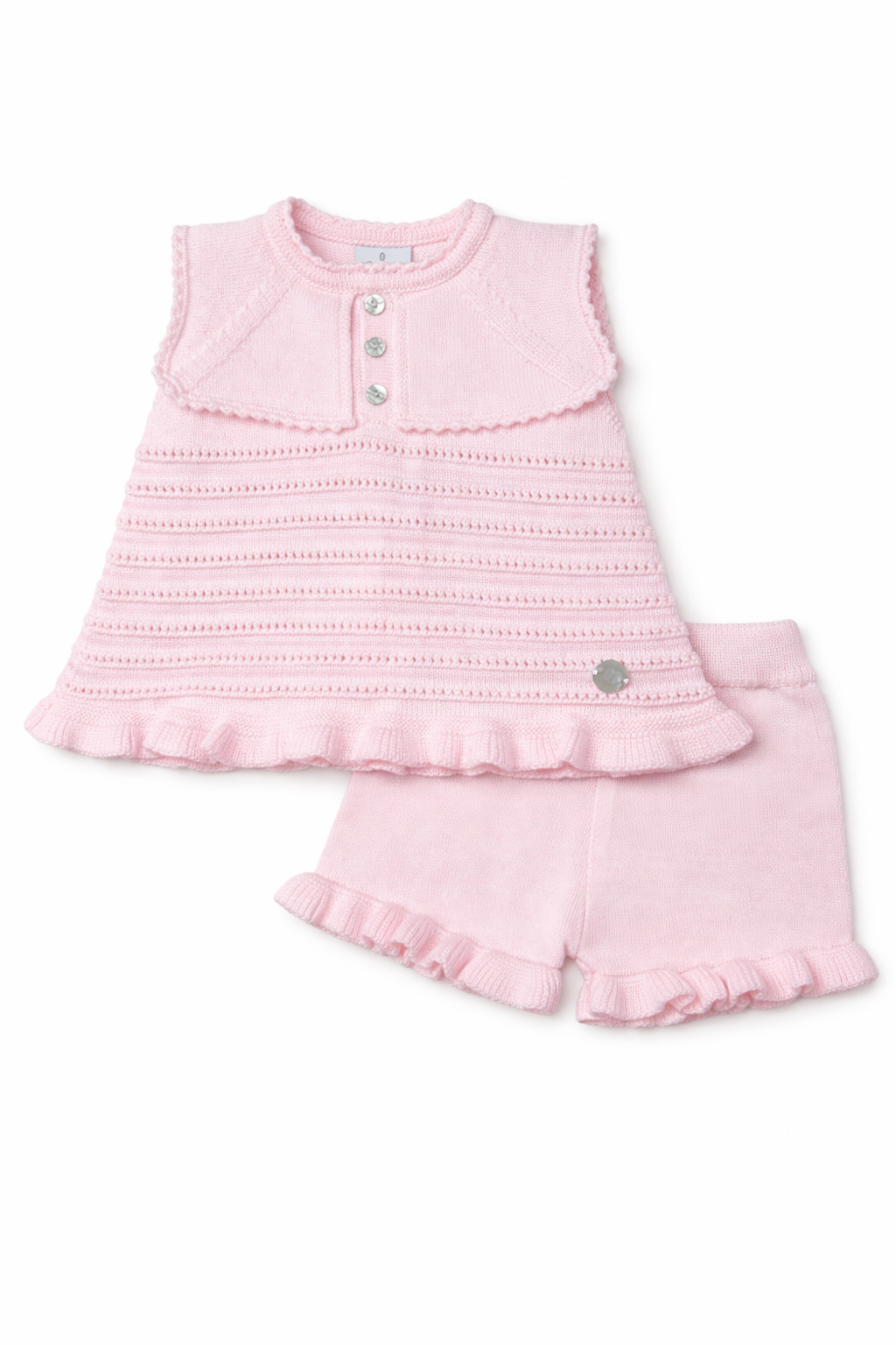 Granlei Pink Stripe Bib Short Set