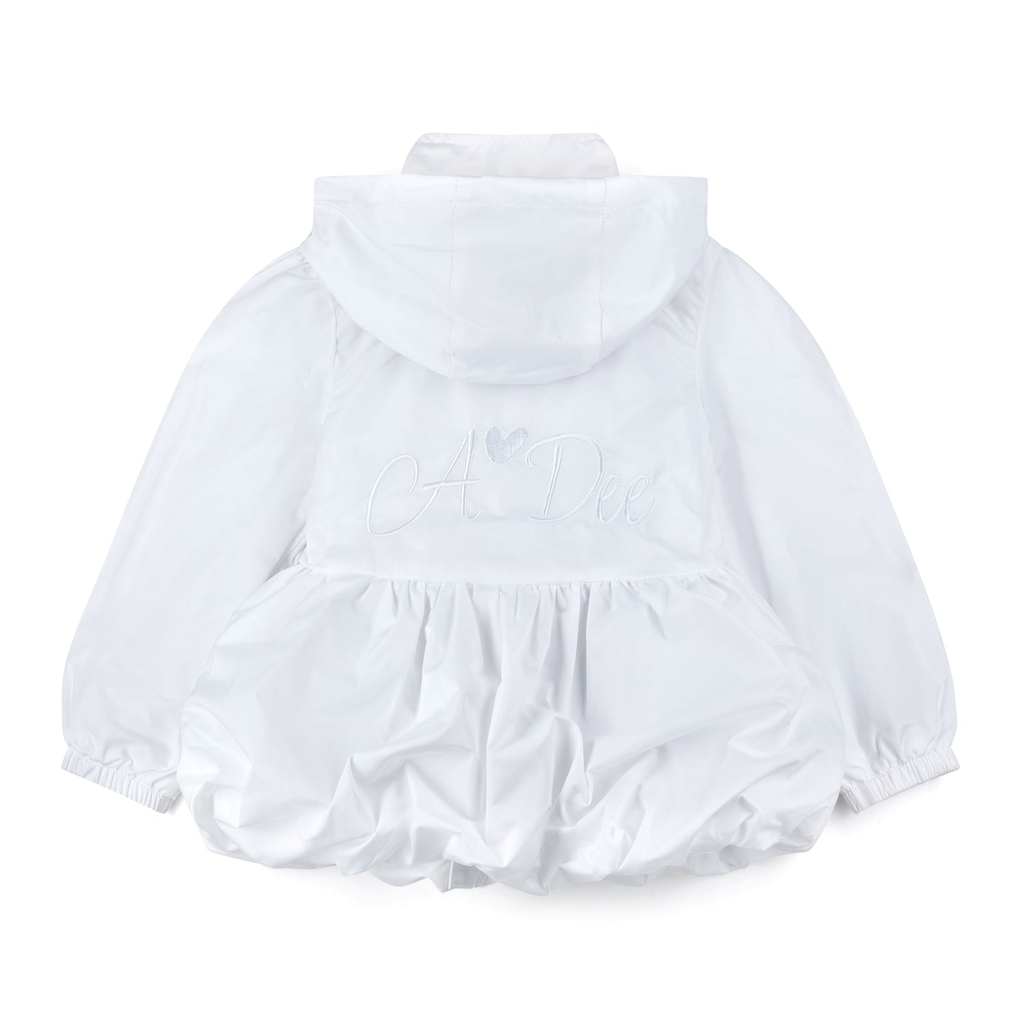 A Dee Stella White Puff Bow Jacket