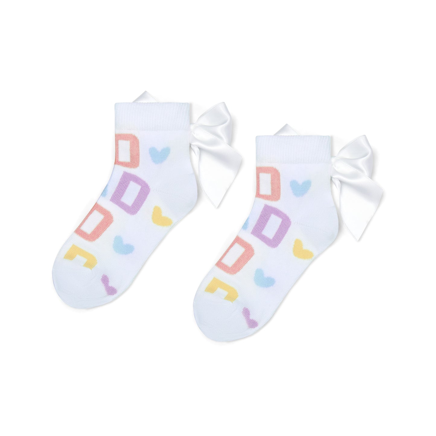 A Dee Sasha Initial Print Ankle Socks