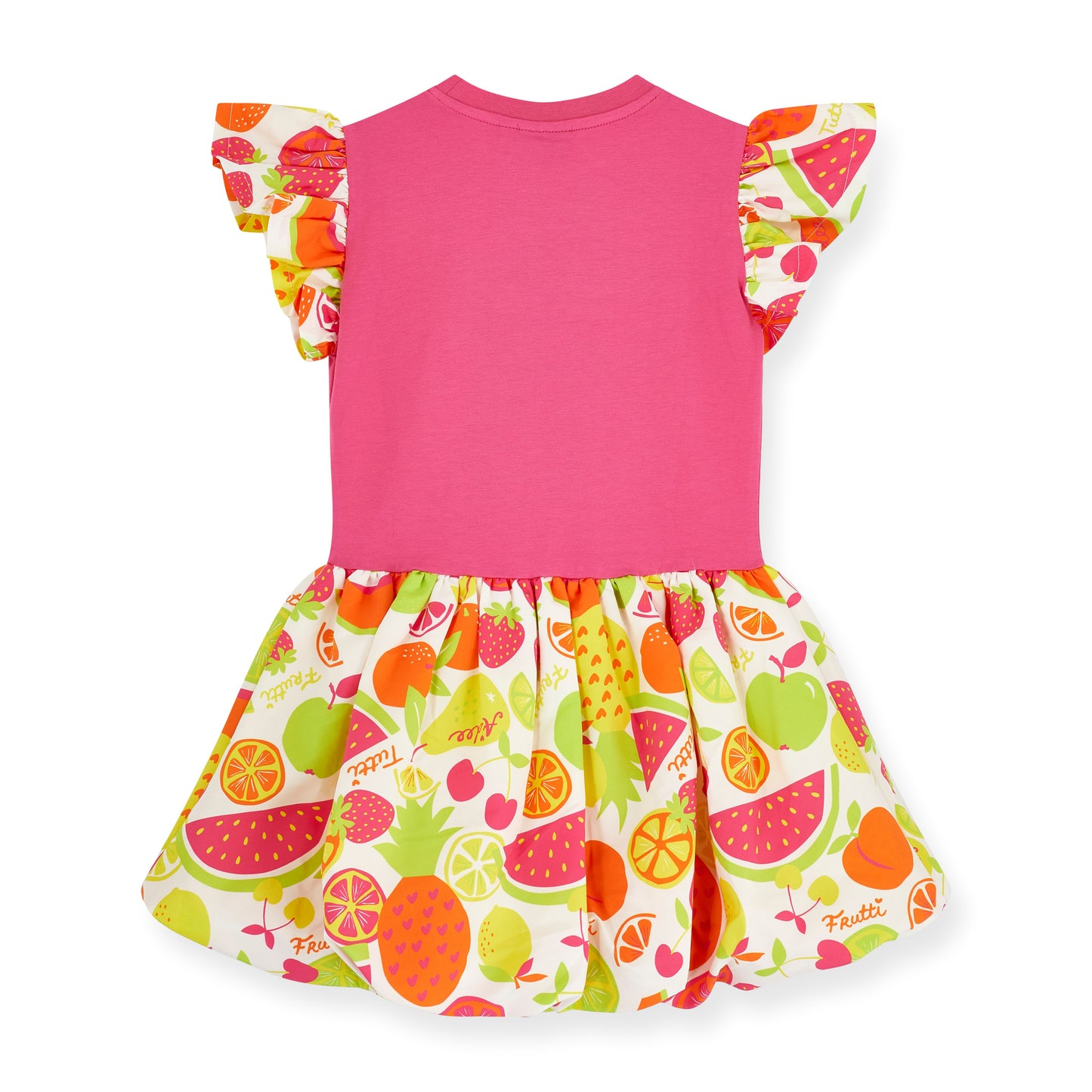 A Dee Tilly Pink Fruit Puffball Dress