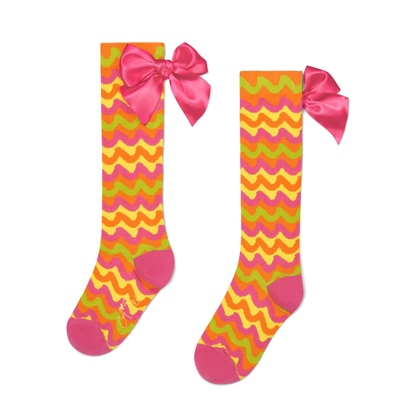 A Dee Trudy Zig Zag Knee Socks
