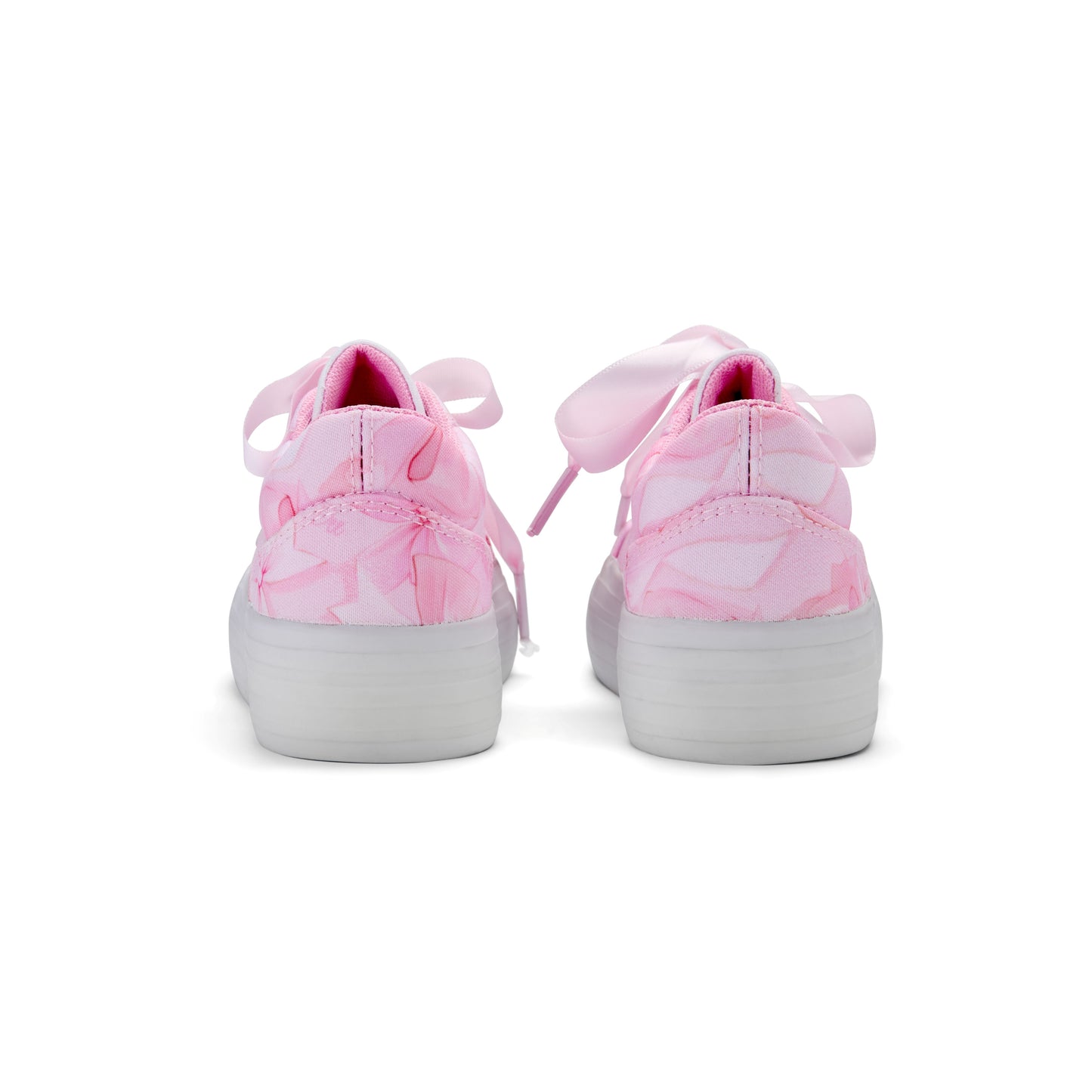 A Dee Patty Pink Blossom Platform Trainers