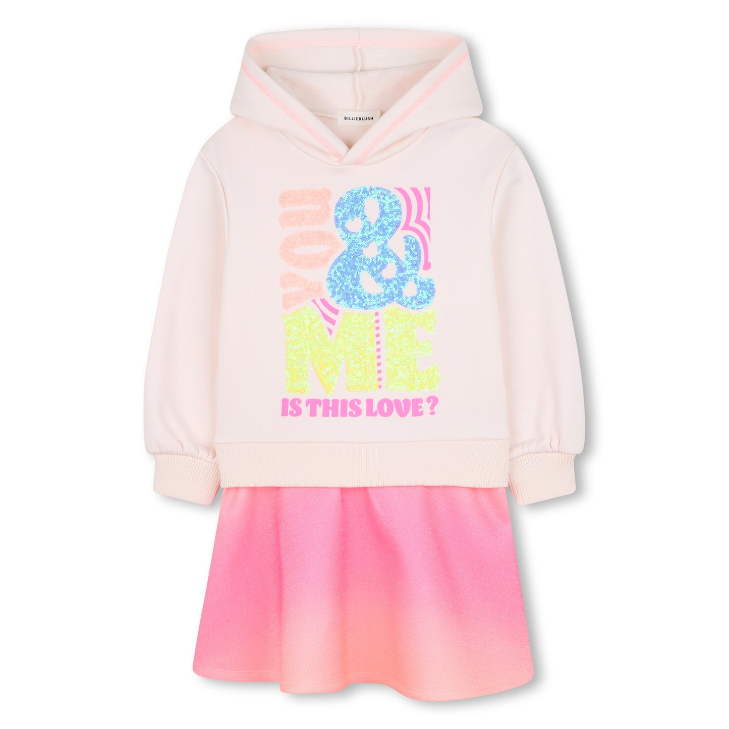 Billieblush Sequin Hoodie Dress