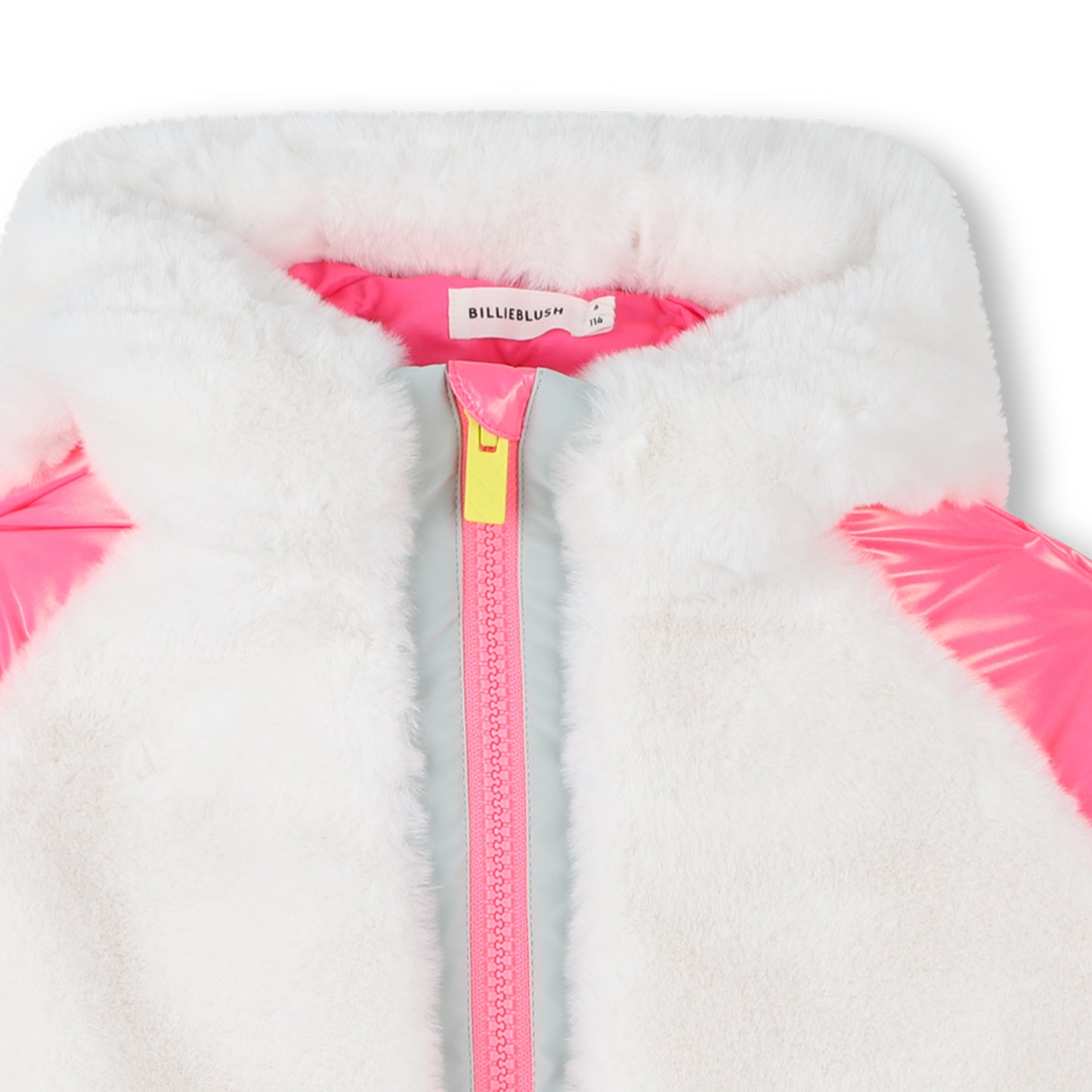 Billieblush White Borg Fleece Jacket