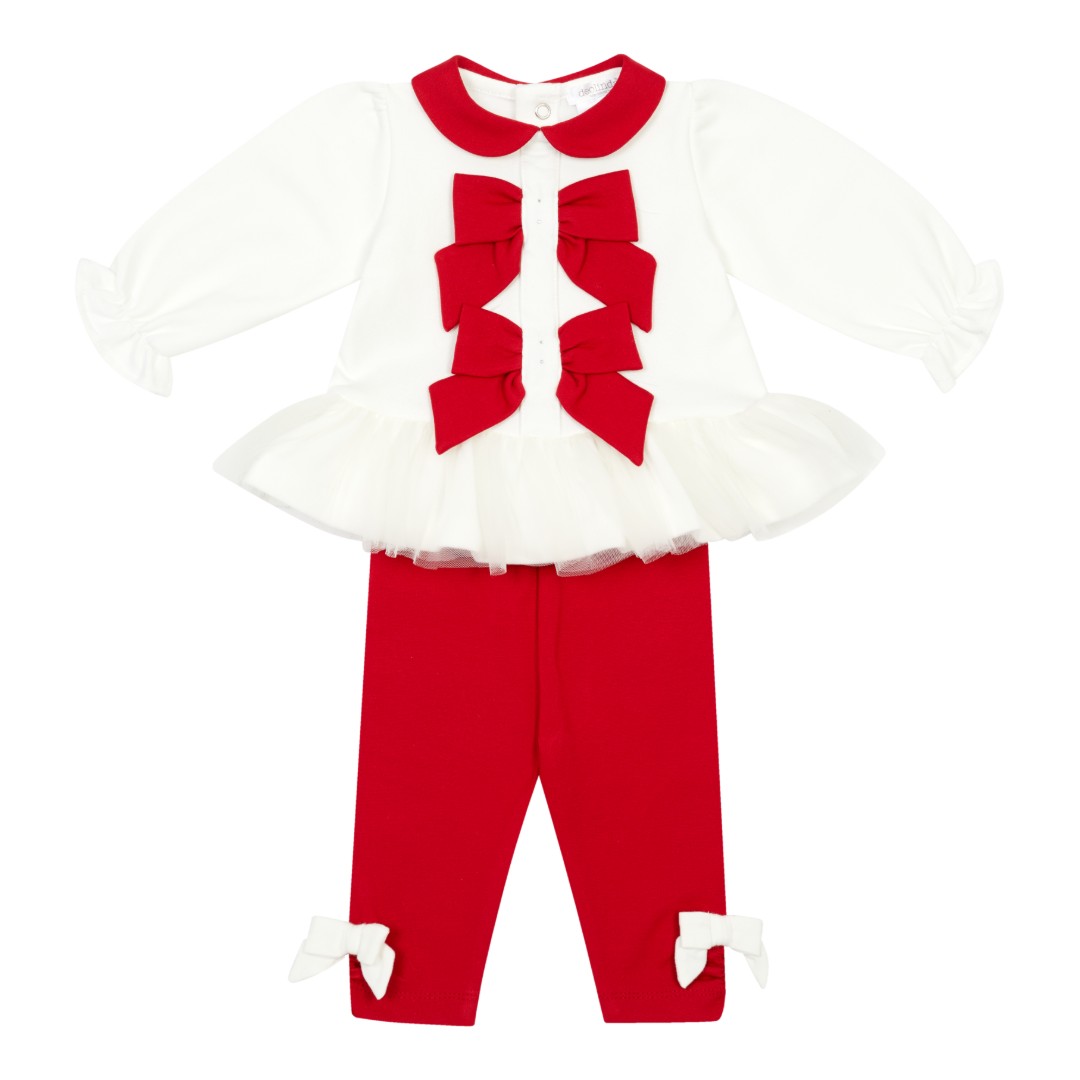 Deolinda Cream & Red Legging Set 26726