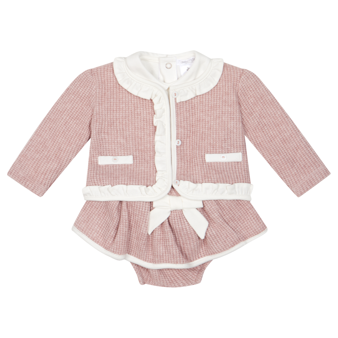 Deolinda Dusky Pink 3pc Bloomer Set 261101