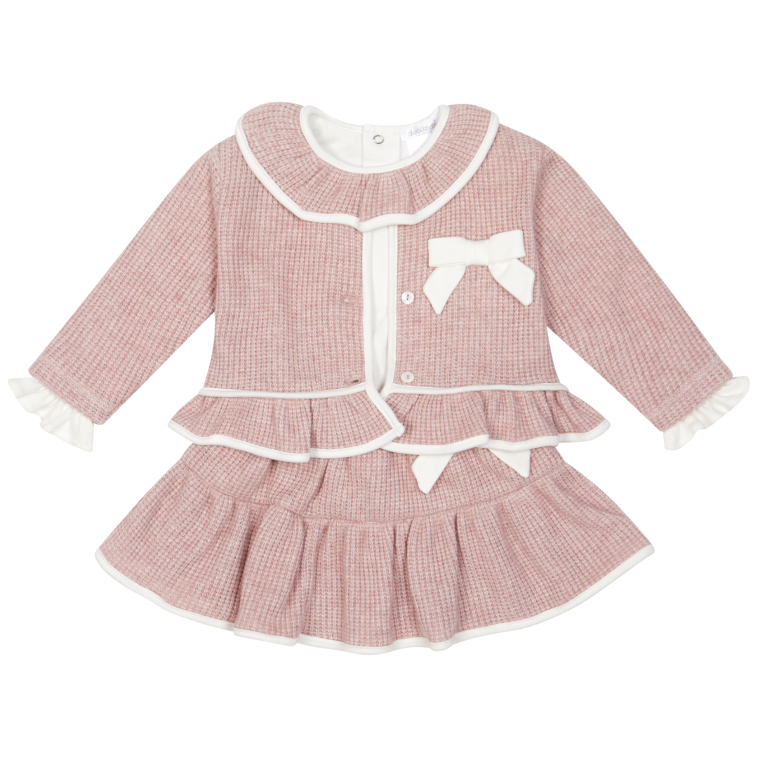 Deolinda Dusky Pink 3pc Skirt Set 261102