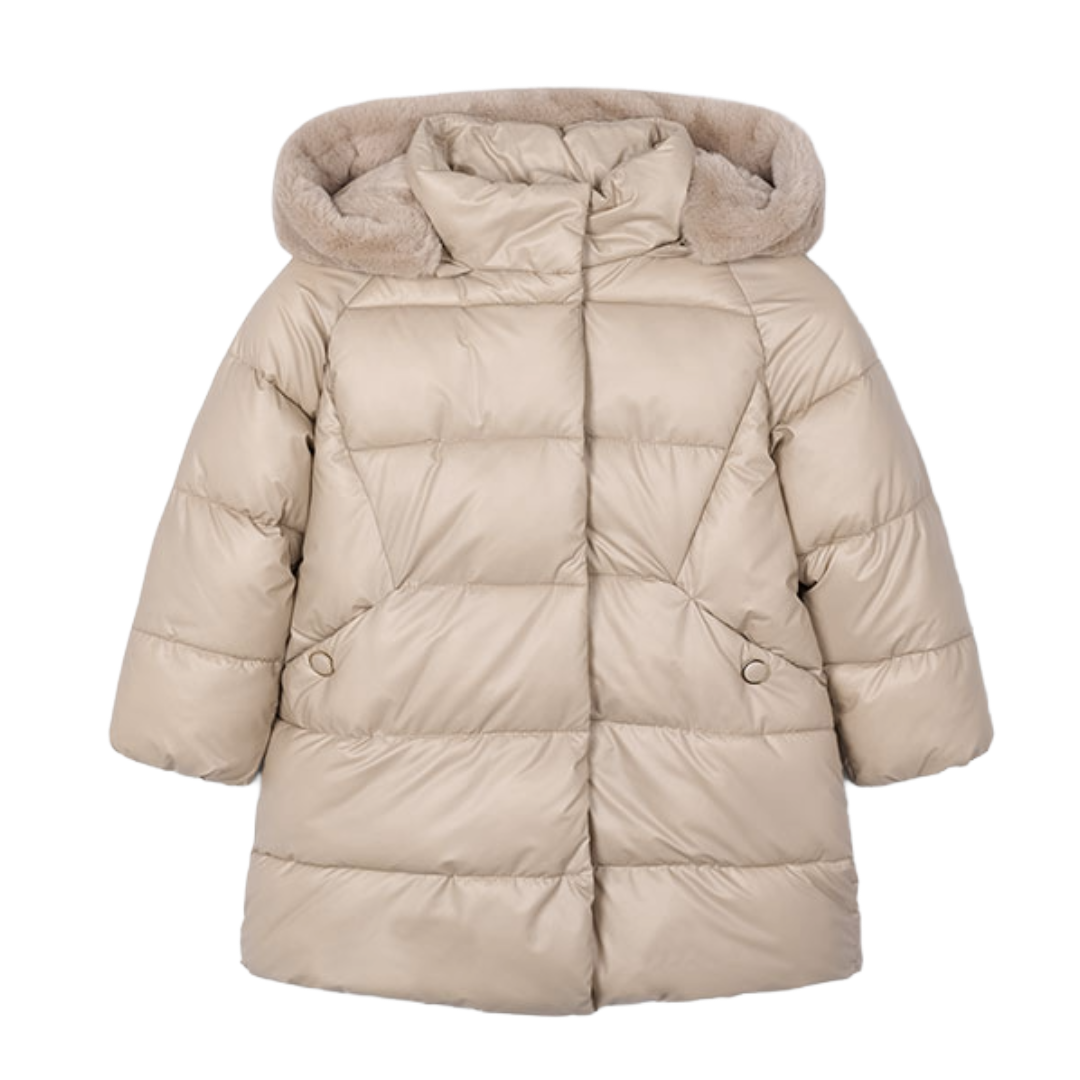Mayoral Beige Padded Coat 4447