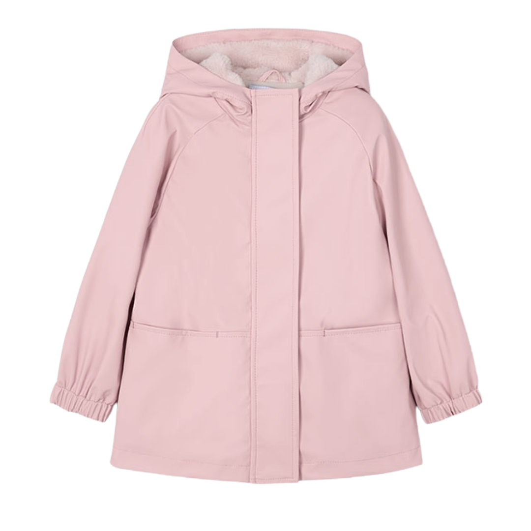 Mayoral Pink Soft Fleece Raincoat 4450