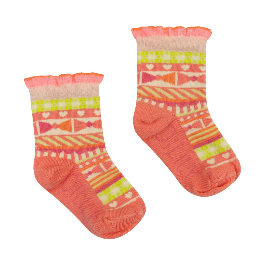 Oilily Minnoli Coral Ankle Socks
