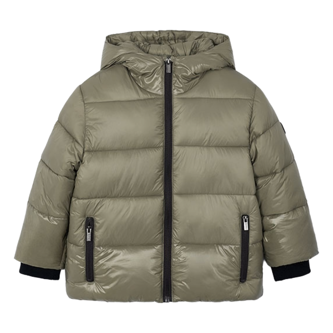 Mayoral Beige Glossy Coat 4416