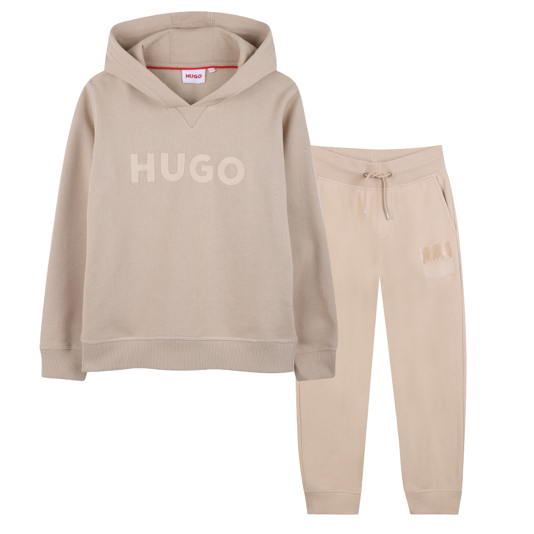 HUGO Beige Hooded Tracksuit