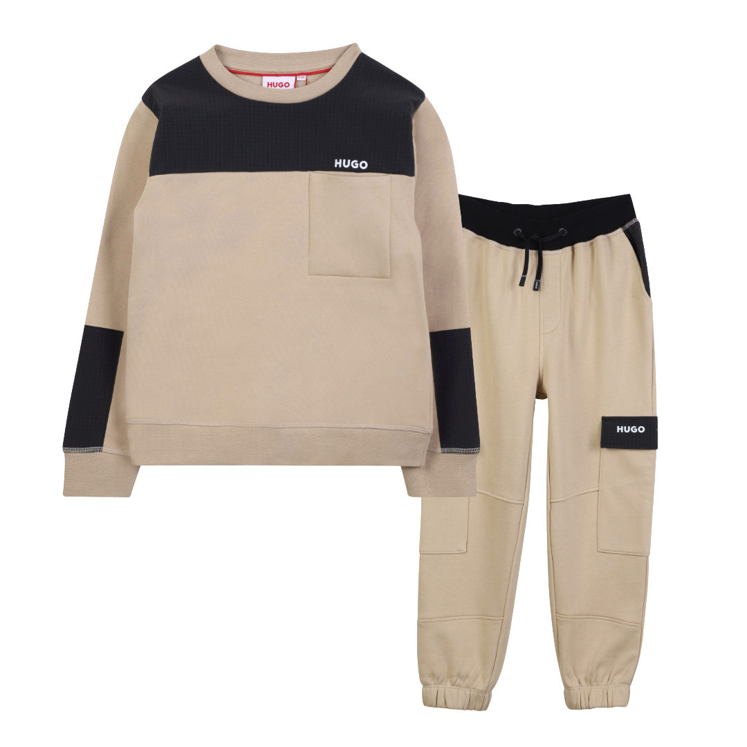 HUGO Beige/Black Tracksuit