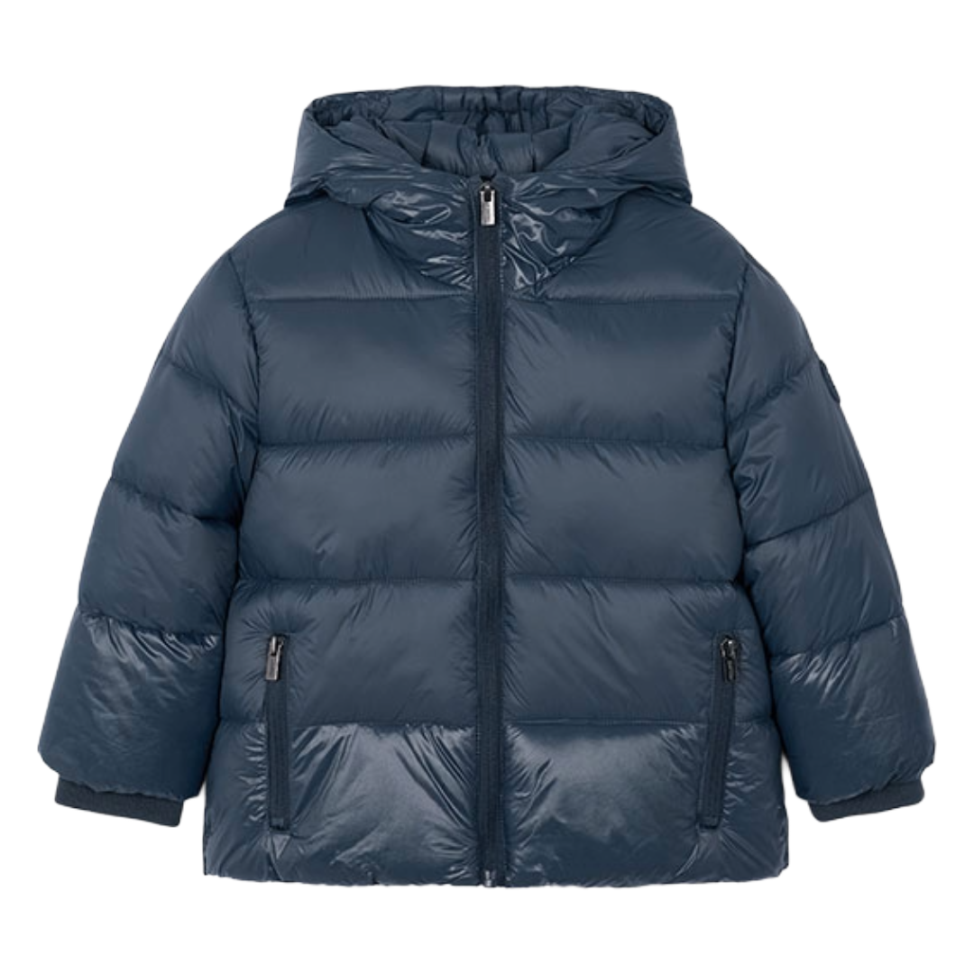 Mayoral Navy Glossy Coat 4416