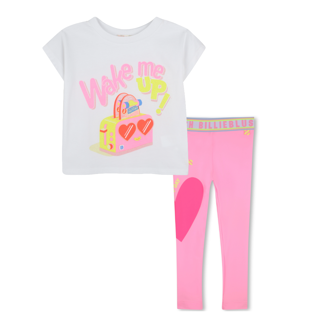 Billieblush Pink Heart Legging Set